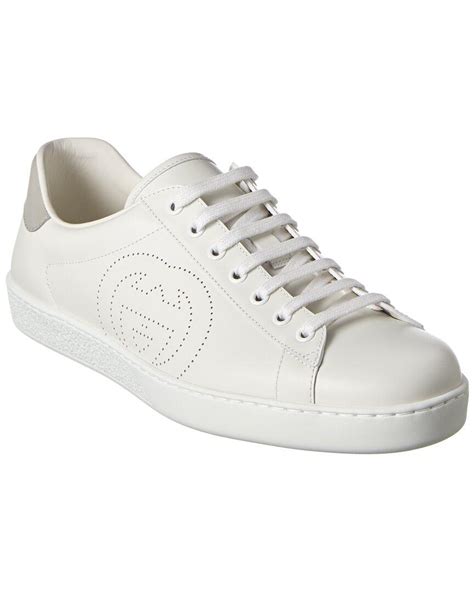 gucci white ace sneakers|gucci ace interlocking g.